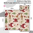 thumbnail image 5 of Beige Christmas Santa and Animal Pattern Toddler Nap Mats for Kids Preschool,50"x20" Sleeping Mat Bag or Kids,Toddler Sleeping Bag,Toddler Nap Mat or Daycare, 5 of 6