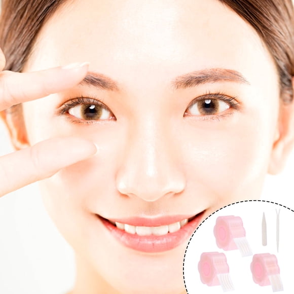 CRAFTHROU 1080Ud Adhesivas Rosa Para Doble Párpado Con Textura Y Lifting Natural