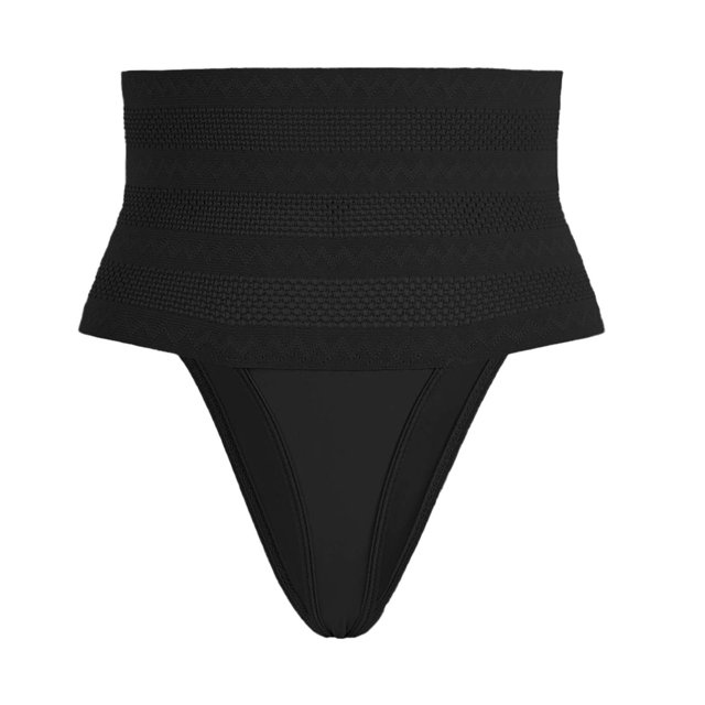 TANGNADE Culottes Taille Haute pour Femmes Bikini Hipster Lisse Respirantes Culottes pour Dames Noir