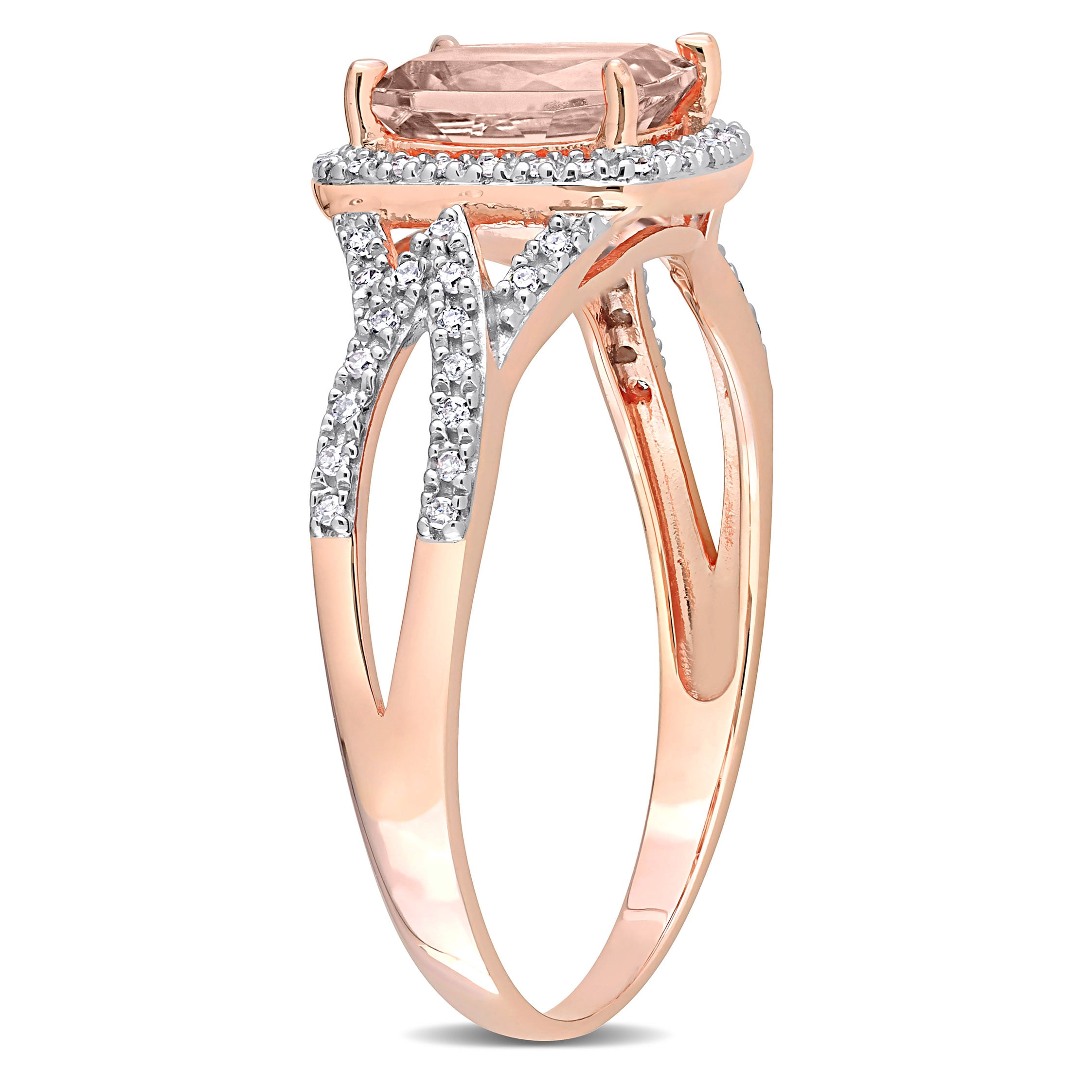 Everly Women's Morganite 10K Rose Gold Engagement Ring