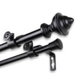 thumbnail image 1 of Rod Desyne Palace Double Curtain Rod 84-120"" Black, 1 of 4
