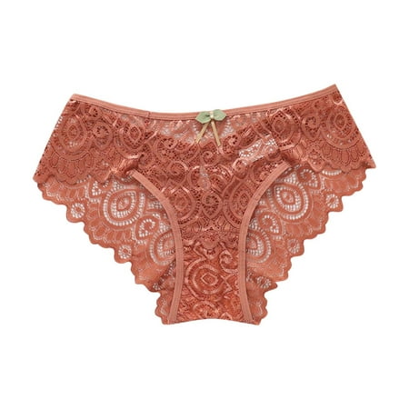 

Seamless Thongs for Women Comfortable Playful High Waist Hollowed Out Underwear Stretch Briefs