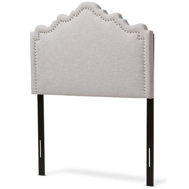 Baxton Studio Nadeen Tête de Lit Moderne et Contemporaine en Tissu Beige Grisâtre Format Simple