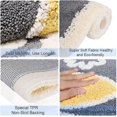 thumbnail image 3 of Alfombra de baño hermosa alfombra de ducha, lujoso felpudo de alta absorción y antiderrapante, lavadora en máquina adecuada para baño, Gato blanco y negro, 3 of 5