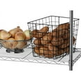 Hyper Tough Steel 4Tier Storage Shelf Unit 54"H x 14"W x 36"D, 1400lb Total Capacity, Chrome