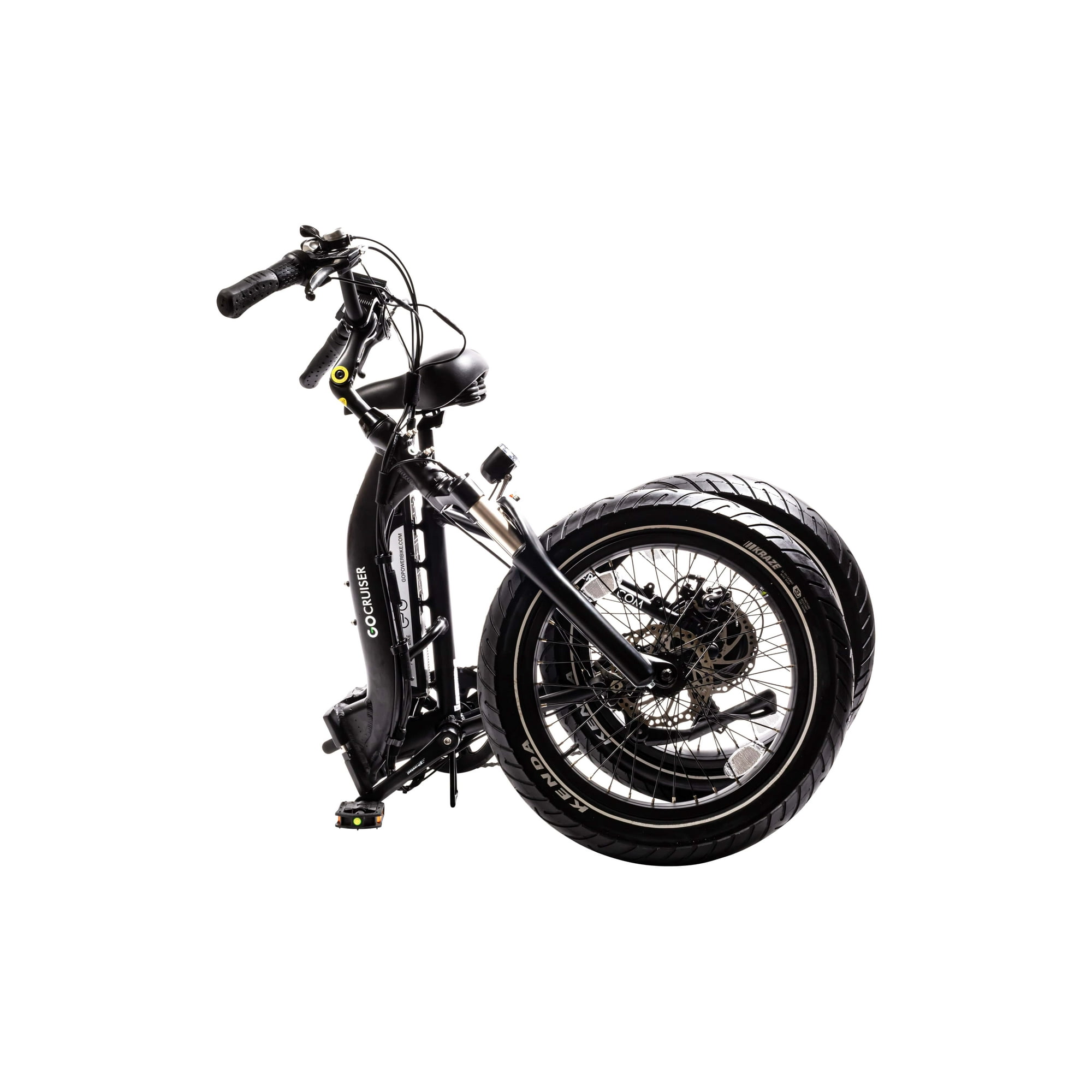 Gopowerbike GoCruiser Folding Electric bike 500W Motor 32KM H Fat Tire for Adults with removable 48V 10.4AH Battery Shimano 7 Speed Gear Snow Beach E Bike Walmart