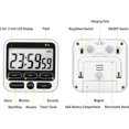 thumbnail image 6 of 1Pcs Digital Kitchen Timer 24 Hour with Clock, Baking Kitchen Timers, Sleep Stopwatch Alarm Reminder Clock Stand Alarm Sleep Stopwatch, Black Color, 6 of 8