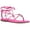 Fuchsia Smooth, variant on Womens Amille Faux Leather Ankle Tie Strappy Sandals