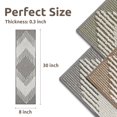 thumbnail image 2 of Alfombras para escalones PADOOR 15 piezas 3D autoadhesivas antideslizantes 20 x 76 cm gris, 2 of 6