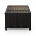 thumbnail image 3 of Furniture of America Sprewell Novelty Metal Sliding Door Coffee Table in Black, 3 of 9