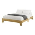 thumbnail image 4 of CorLiving Aiko Engineered Wood Mid Century Platform Bed Frame with Slats, No Box Spring Required, 4 of 9