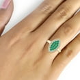 thumbnail image 7 of JewelersClub 4.00 Carat T.G.W. Emerald And White Diamond Accent 14k Gold Over Silver 3-Piece Marquise Jewelry Set, 7 of 7