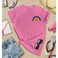 thumbnail image 3 of S4E Women's Rainbow Flag LGBTQ Gay Pride T-Shirt Small Azalea Pink, 3 of 4
