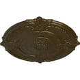 thumbnail image 3 of 39 1/2"OD x 2 1/2"P Attica Ceiling Medallion (Fits Canopies up to 3 3/4"), Hand-Painted Brass, 3 of 5