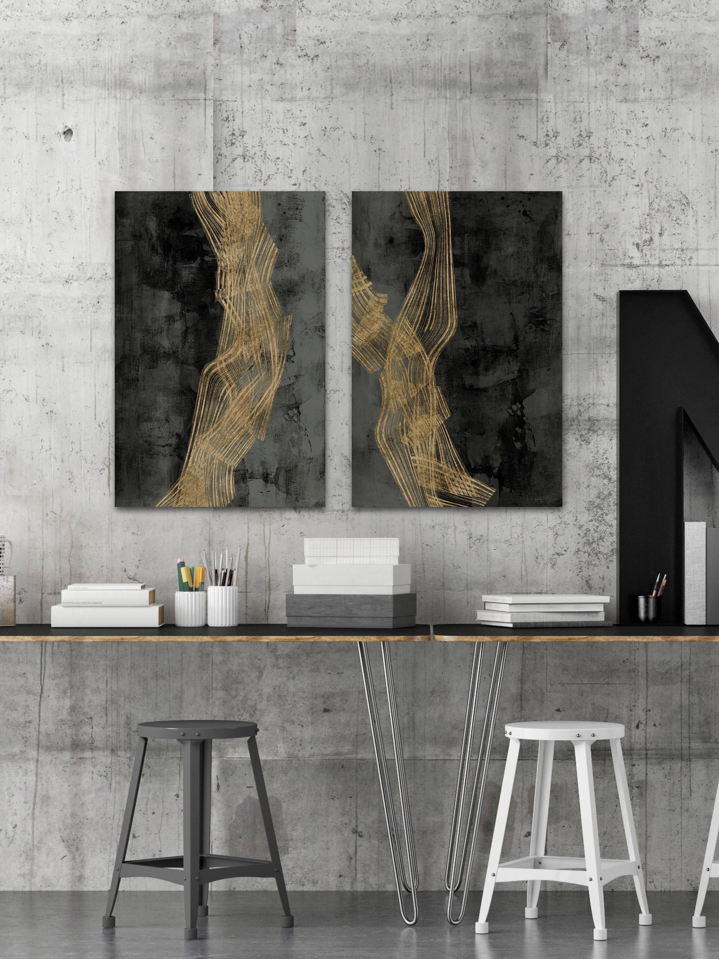 Marmont Hill Golden Waves II Diptych