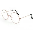 thumbnail image 2 of Limei Classic Round Metal Clear Lens Glasses Frame Unisex Circle Eyeglasses, 2 of 7