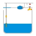 thumbnail image 4 of 3x Interruptor de flotador Sensor de controlador de nivel de agua líquida para bomba de sumidero de sistema séptico Zulema interruptor de flotador de nivel de líquido, 4 of 8
