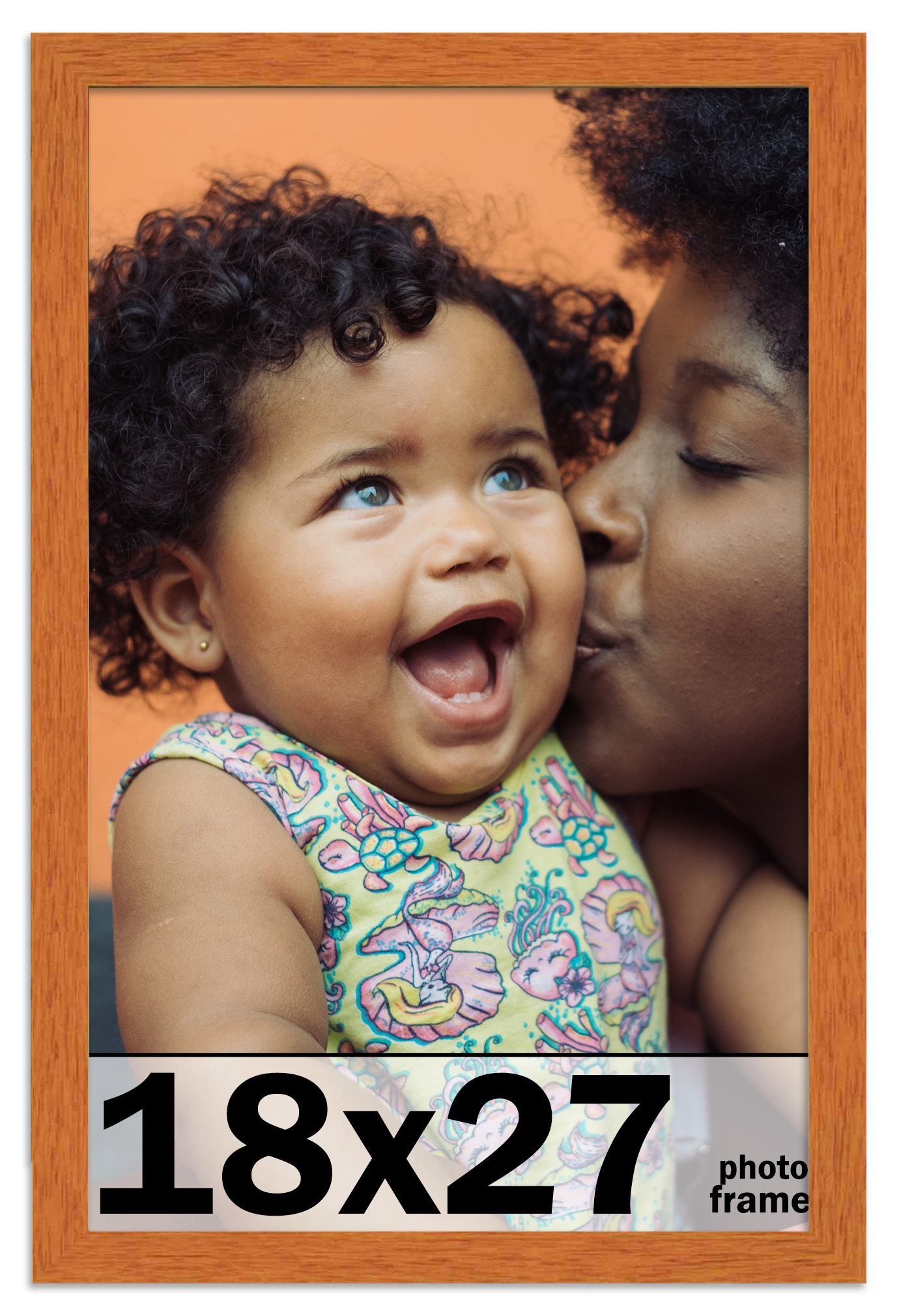 18x27 Frame Honey Pecan Brown Picture Frame Modern Photo Frame