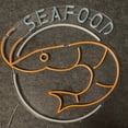 thumbnail image 4 of Glowneon Seafood Restaurant Neon Signboard, Shrimp Store Decor, 4 of 4