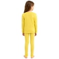 thumbnail image 2 of TTAO Thermals Long Johns for Boys Girls Fleece Lined Top and Bottom Long Sleeve Underwear Base Layer Set Yellow 18-24 Months, 2 of 5