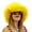 Yellow, variant on FOCUSNORM Winter Bucket Hat Fluffy Faux Fur Fisherman Cap for Women Men Solid Color Style