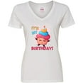 thumbnail image 3 of Inktastic It's My Birthday Women's V-Neck T-Shirt, 3 of 5