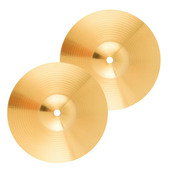 FENGGUIQU 2Pcs Drum Cymbals Professional Accessory for Jazz Drums Performance
