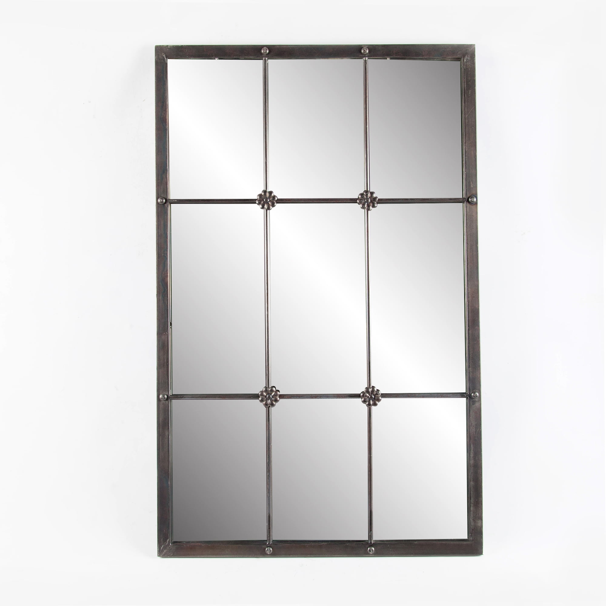 Metal Window Frame Wall Mirror