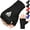 Black/White, variant on RDX Boxing Hand Wraps Inner Gloves for Punching - Half Finger Elasticated Bandages under Mitts Fist Protection - Great for MMA, Muay Thai, Kickboxing, Martial Arts Training, Combat Sports