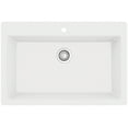 thumbnail image 4 of Karran   Top Mount 33 in. Large Single Bowl Quartz Kitchen Sink Concrete, 4 of 7