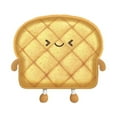 thumbnail image 1 of Coussin à Pain figurine Pain d'Humeur toast Poupée Coussin Dessin Animé, 1 of 5