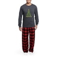 thumbnail image 5 of CafePress - Spider Christmas Tree - Men's Long Sleeve Charcoal Pajama Set, 5 of 7