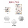thumbnail image 7 of Happy Easter Kitchen Dish Towels for Drying Dishes Set of 2, Spring Grey Bunny Colorful Eggs Flower Beige Waffle Weave Microfiber Hand Tea Bathroom Towels Quick Dry & Absorbent Towel 12x12, 7 of 7