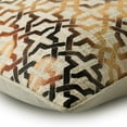 thumbnail image 2 of Euro Pillow Sham Covers, Copper 26"x26" (65x65 cm) Throw Pillow Covers, Burlap Lattice,Trellis & Foil Print Throw Pillows For Couch, Geometric Pattern Moroccan Style - Foil Wrap, 2 of 3