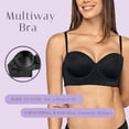 thumbnail image 3 of LeSensuel Underwire Bra Multiway Light Push Up Bra - Strapless Back Smoothing Bras for Women, 3 of 7