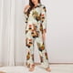 thumbnail image 2 of Fotbe Colorful Roosters Conjunto de Pijama de Manga Larga para Mujer con Estampado, Ropa de Dormir de 2 Piezas, Conjunto de Casa Suave y Cómodo con Bolsillos-X-Large, 2 of 7