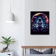 thumbnail image 3 of COMIO Outer Space Canvas Wall Art Watercolor Planet Astronaut Canvas Painting Prints for Home Kids Bedroom Nursery Wall Decor Framed Space Artwork Gifts, 3 of 4