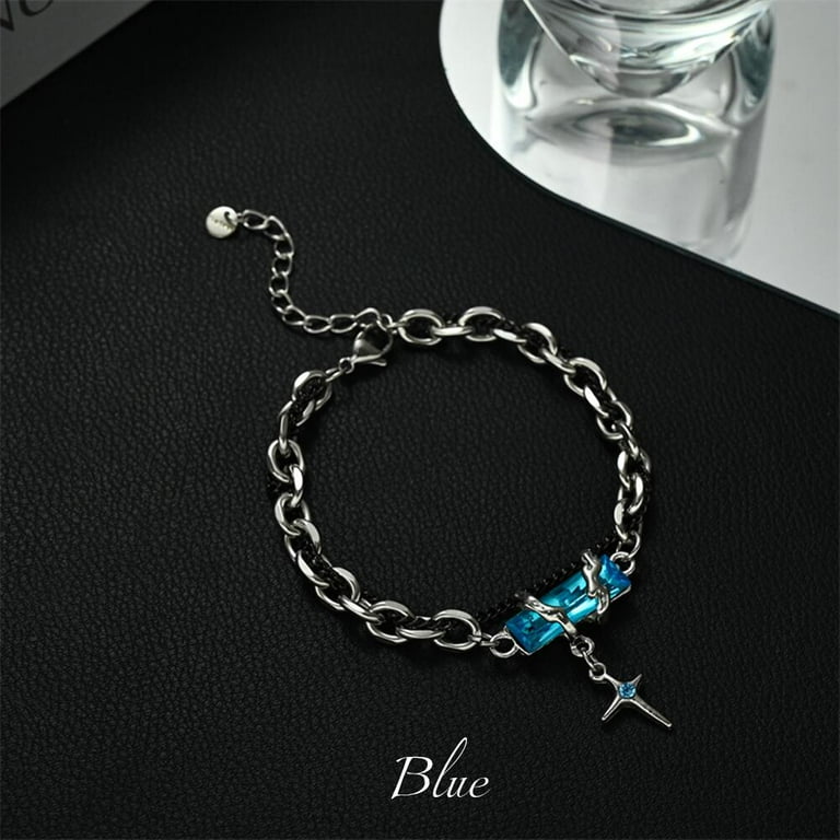 ♡STAR JEWELRY♡BRACELET 2024 Retro Black Zircon Star Bracelet For Women Men Trend
