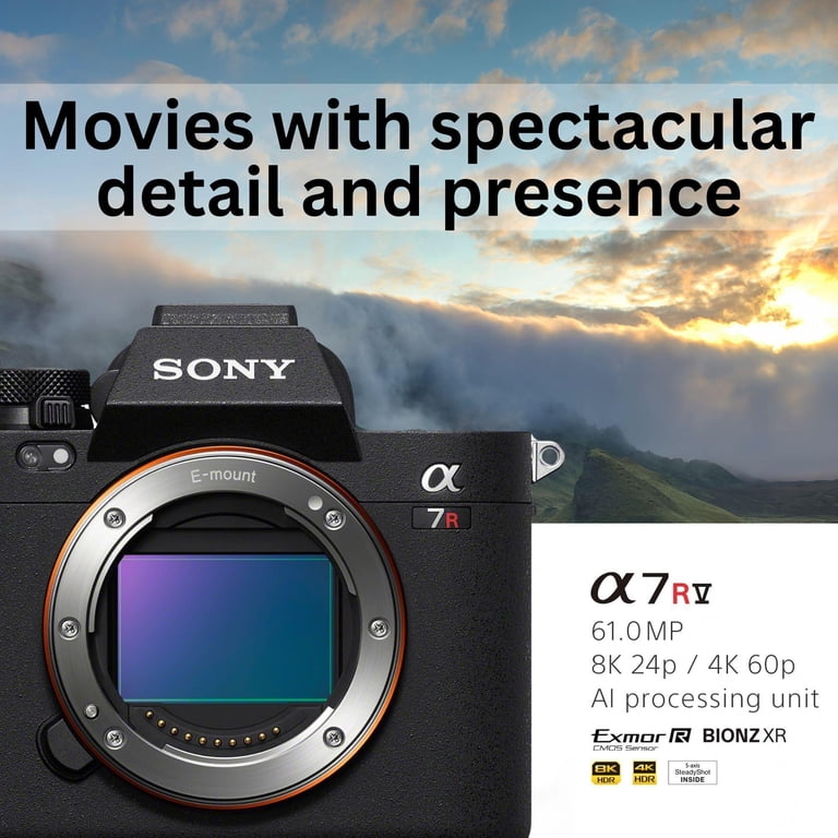 SONY α7R Ⅴ Sony Alpha a7R V Full-Frame Mirrorless Camera with Shotgun