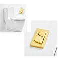 thumbnail image 2 of 83X45mm Dual Flush Toilet Tank Gold colour Button Square shape Toilet Push Buttons Bathroom Accessories, 2 of 6