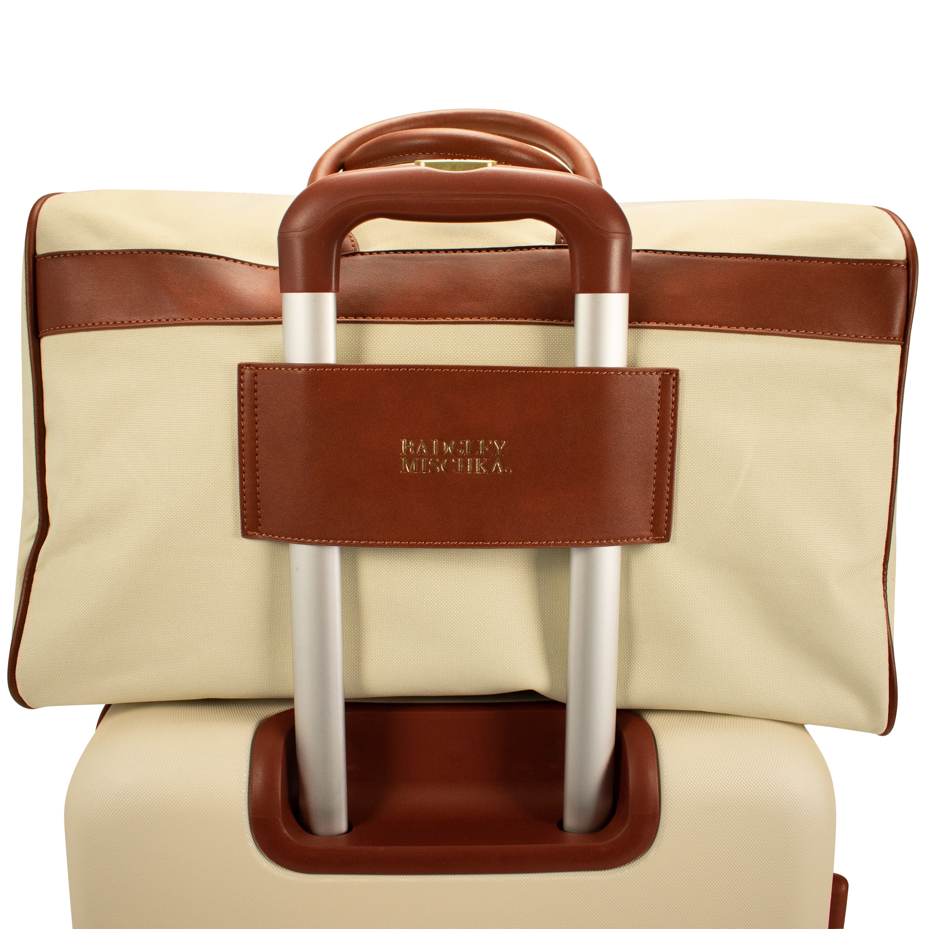 Badgley Mischka Women's Juliet Weekender Duffle Unisex Duffel Travel Bag (Nude)