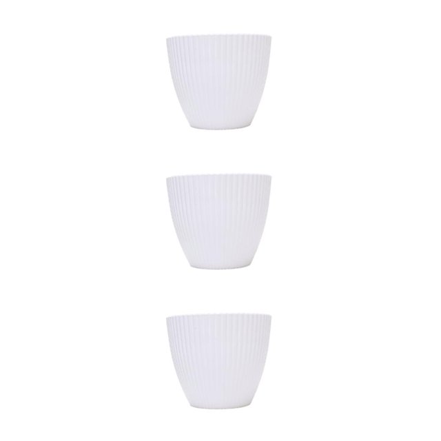 Wosthever Macetas resistentes a la intemperie para cualquier lugar y en cualquier momento Jardinería Fácil de mantener marfil 17CM Type1 NO1