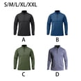 thumbnail image 2 of Sonducket Jersey de media cremallera para hombre, camiseta cálida de manga larga transpirable de Color sólido para niños, ropa interior térmica Camisetas Verde SG Sonducket AP013080-14, 2 of 6
