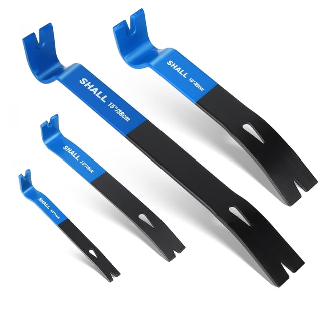 Pry Bar Set SHALL Herramienta de barra plana de acero con alto contenido de carbono de 4 piezas