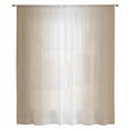 thumbnail image 2 of Beige White Ombre Sheer Curtains 54 Inches Long, Modern Gradient Abstract Art Light Filering Curtains, Breathable Simi Curtain Privacy Drapes for Kitchen Bathroom Nursery Small Window Treatment, 2 of 9