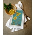 thumbnail image 2 of California, Poppy, Letterpress (100% Cotton Tea Towel, Decorative Hand Towel, Kitchen and Home), 2 of 3