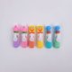 thumbnail image 5 of 6 PCS Lindos Cartones Personajes Mini Niños 6 Colores Macarrones Fluorescentes Oficina Escuela Arte Uso Resaltador, 5 of 5