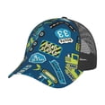 thumbnail image 7 of Picia Machinery Road Construction Pattern Trucker Hat,Baseball Cap,Sun Protection Cap,Stylish Headwear,Leisure Cap,Outdoor Sports Cap, 7 of 7