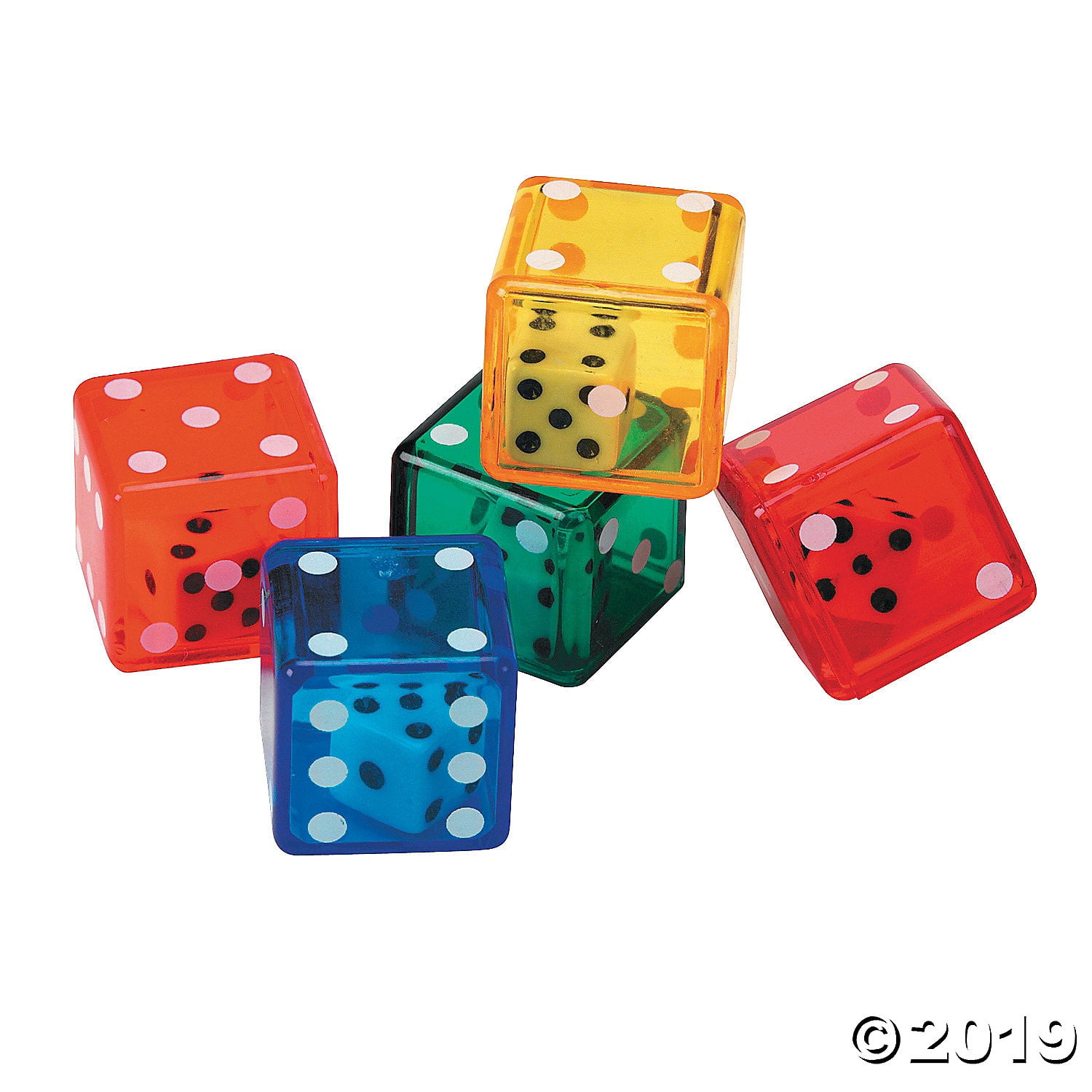 Dice In Dice (6 Sided) - Educational - 72 Pieces