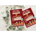 thumbnail image 4 of Darling Souvenir Red Birthday Invitation Card 28 Pcs Fill or Write In Blank Invites Printable Party Supplies 5 x 7 Inches, 4 of 5